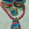 Silk thread Jewelry stone coated